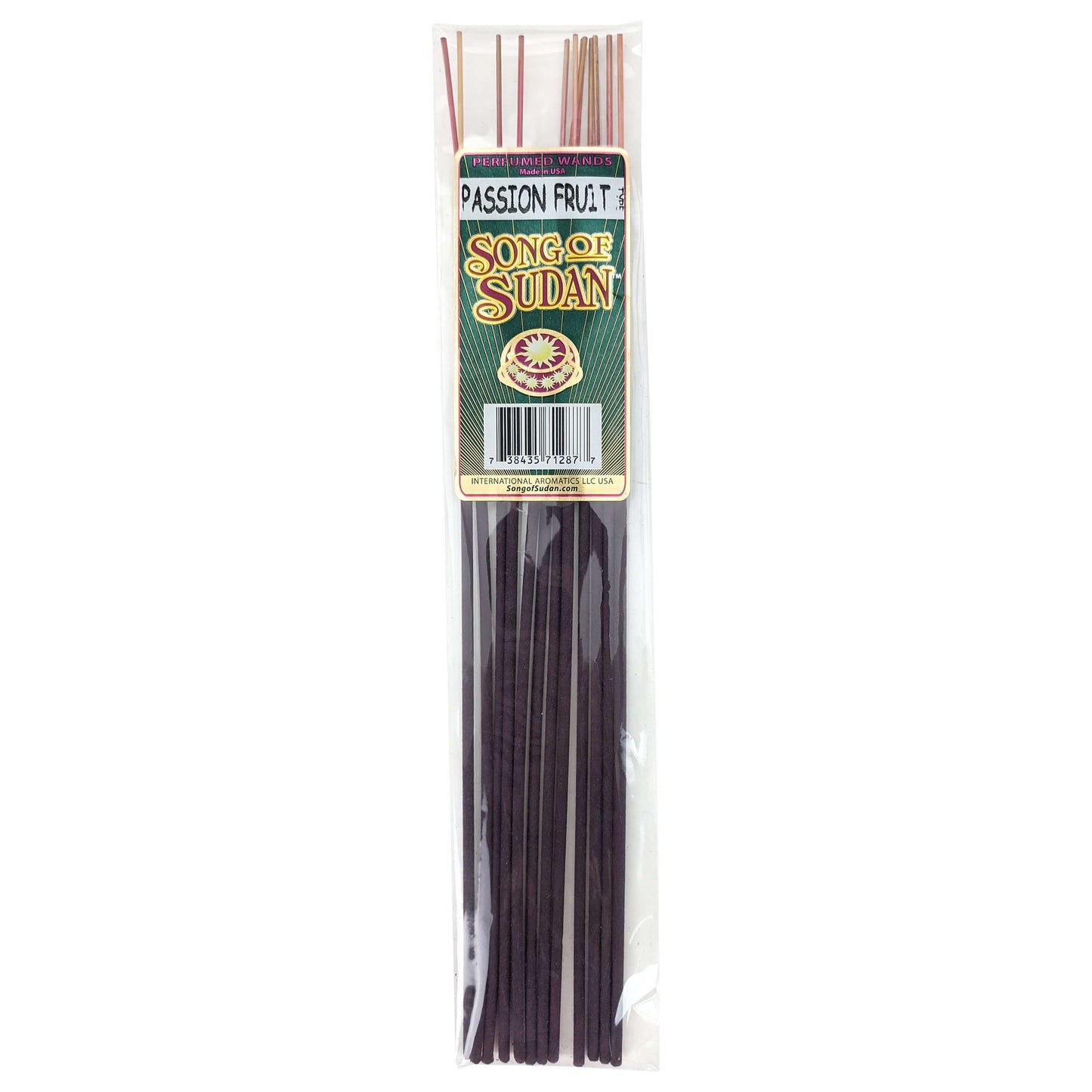 Song Of Sudan Handmade 11" Incense Sticks - Passion Fruit Type Scent - 12 Sticks