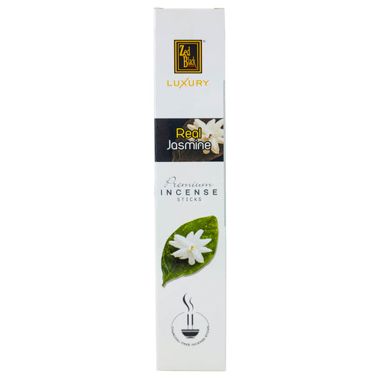 Real Jasmine Scent 9" Zed Black Luxury Incense, 12-Stick Pack