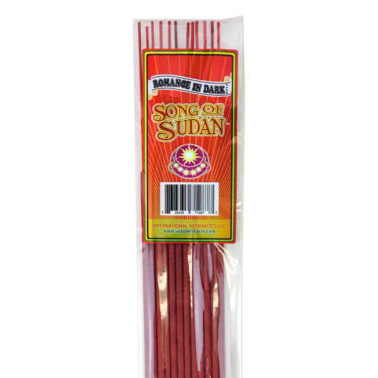 Song Of Sudan Handmade 11" Incense Sticks - Romance In Dark Type Scent - 12 Sticks