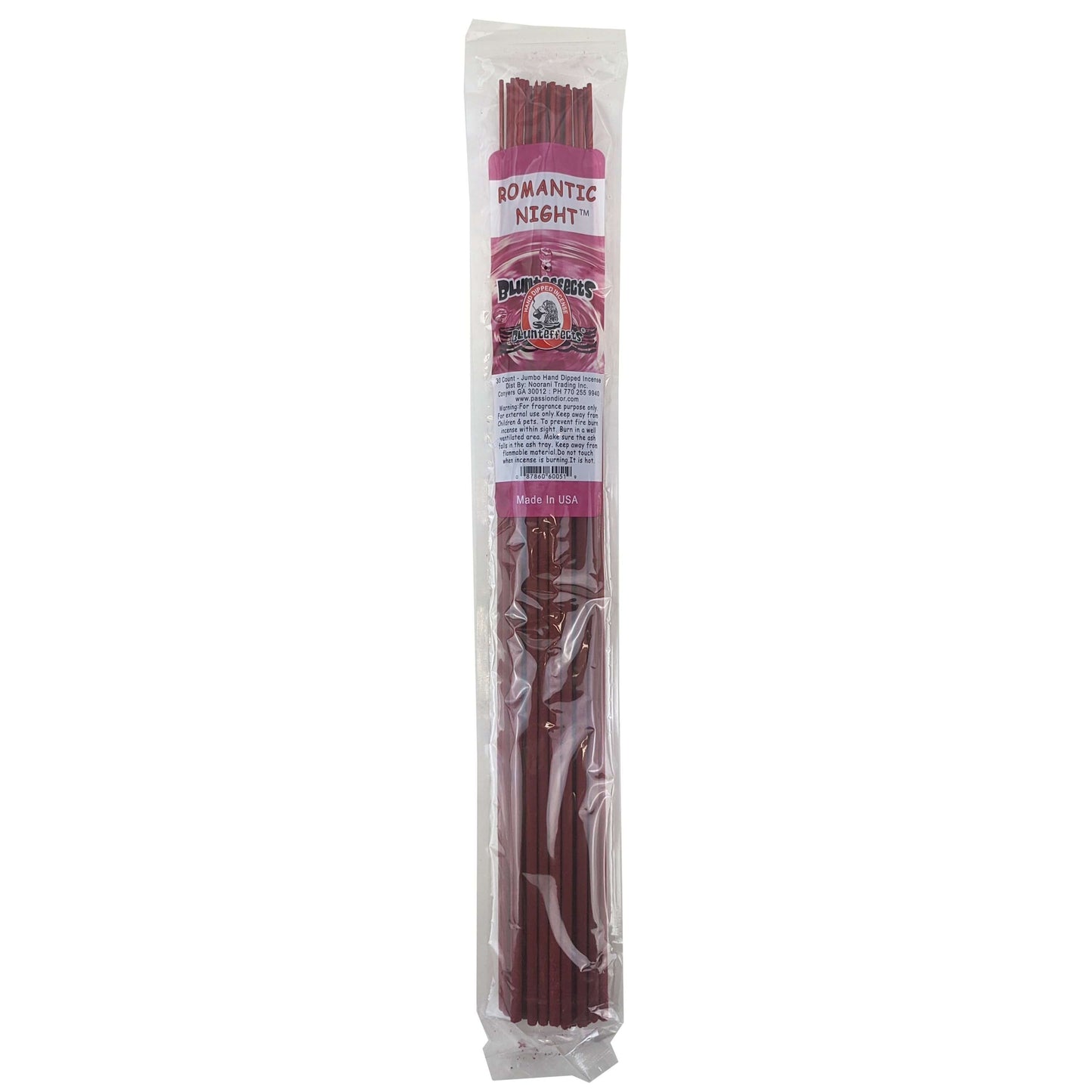 Romantic Night Scent, 19" BluntEffects Jumbo Incense