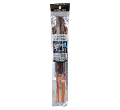AromaBlu Hand Dipped 11" Incense Sticks, Royal Musk Scent