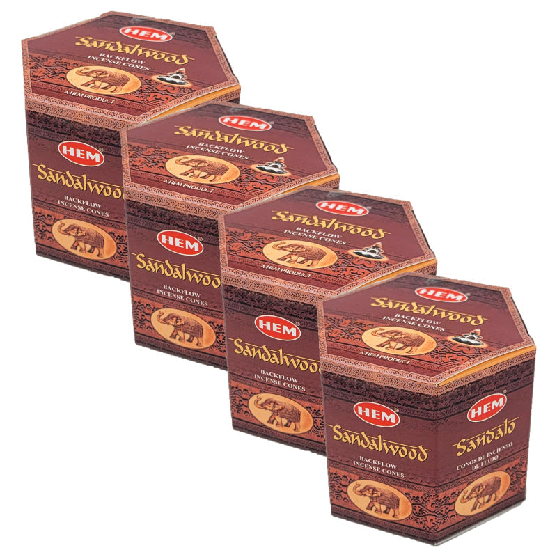 HEM Backflow Incense Cones, 40 Cone Pack, Sandalwood