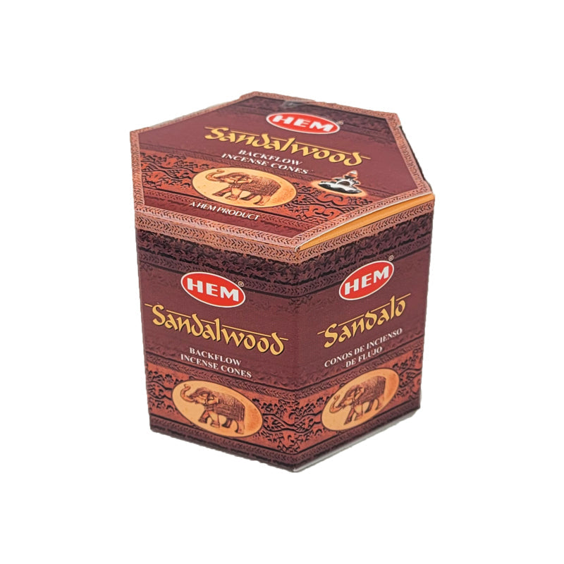 HEM Backflow Incense Cones, 40 Cone Pack, Sandalwood