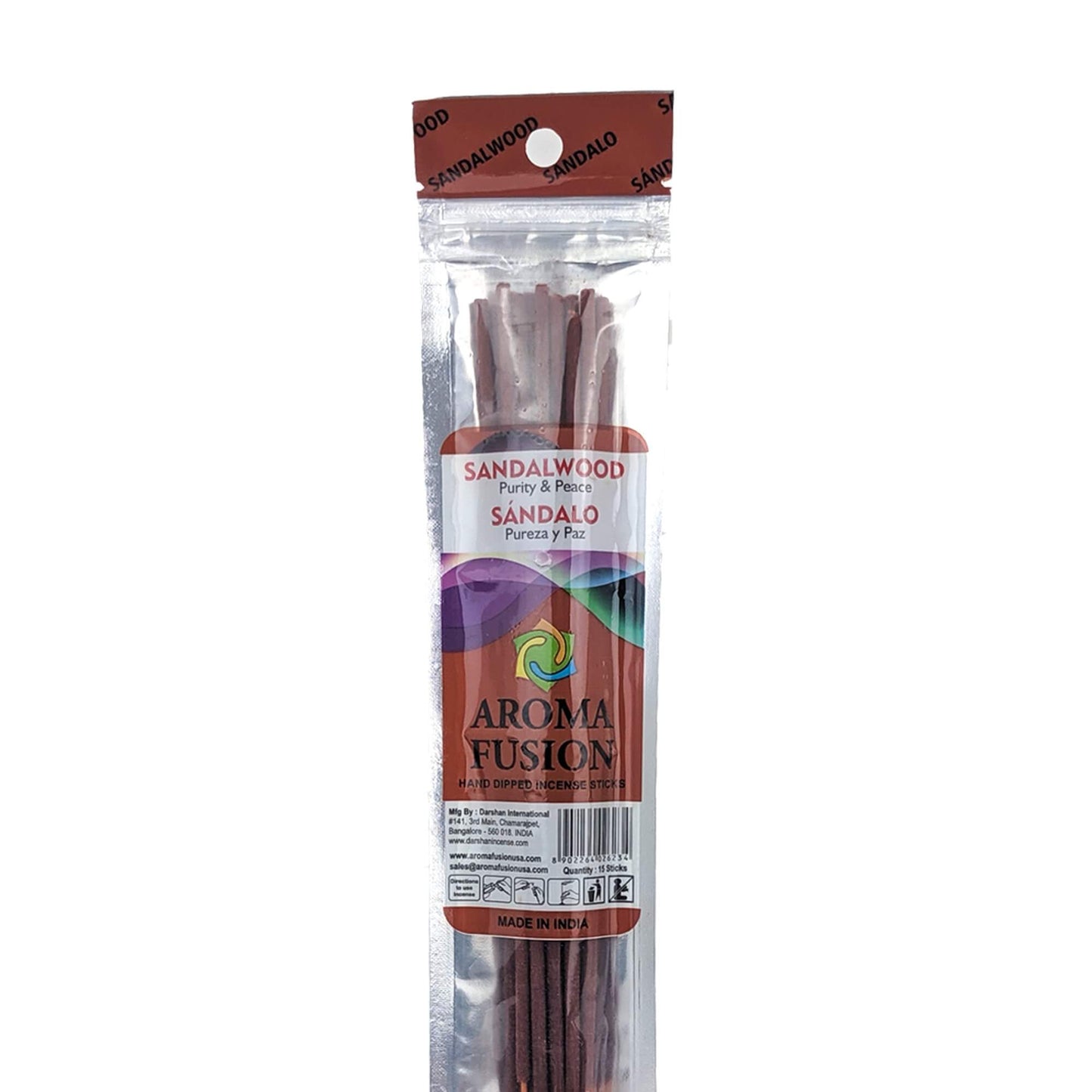 Aroma Fusion 11" Incense Sticks - Sandalwood Scent