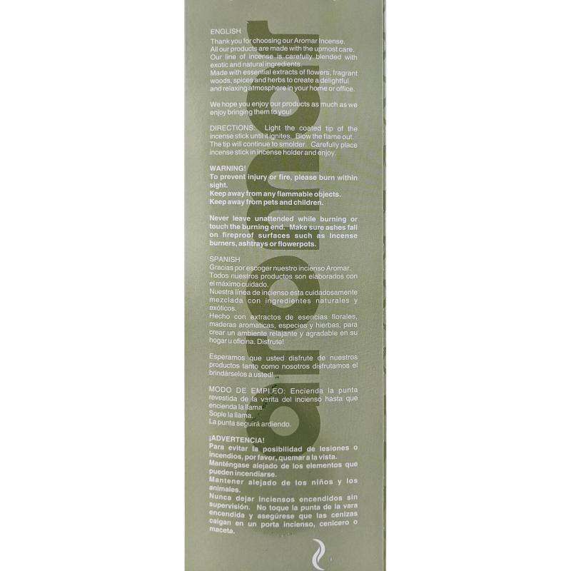 Sandalwood Forest Scent 11" Aromar Incense Sticks, 20-Stick Pack