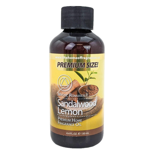 Mystic Romance Premium Home Fragrance Oil 4.4oz, Sandalwood Lemon Scent