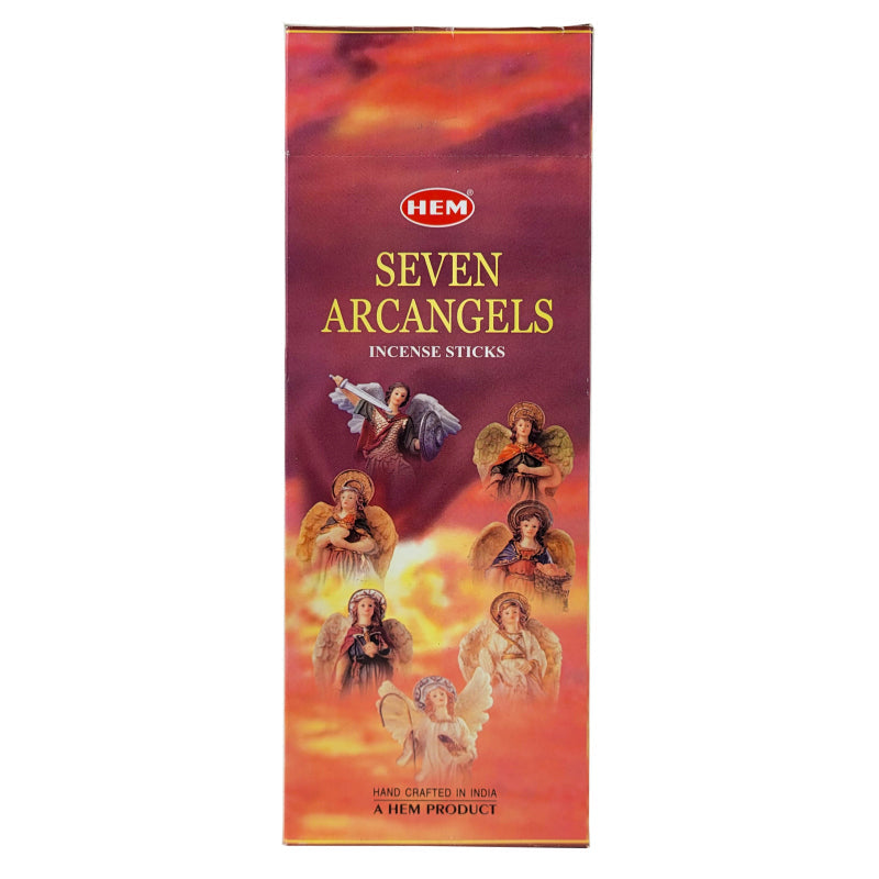 HEM Incense Sticks 20-Stick Hex Packs, Seven Arcangels Scent