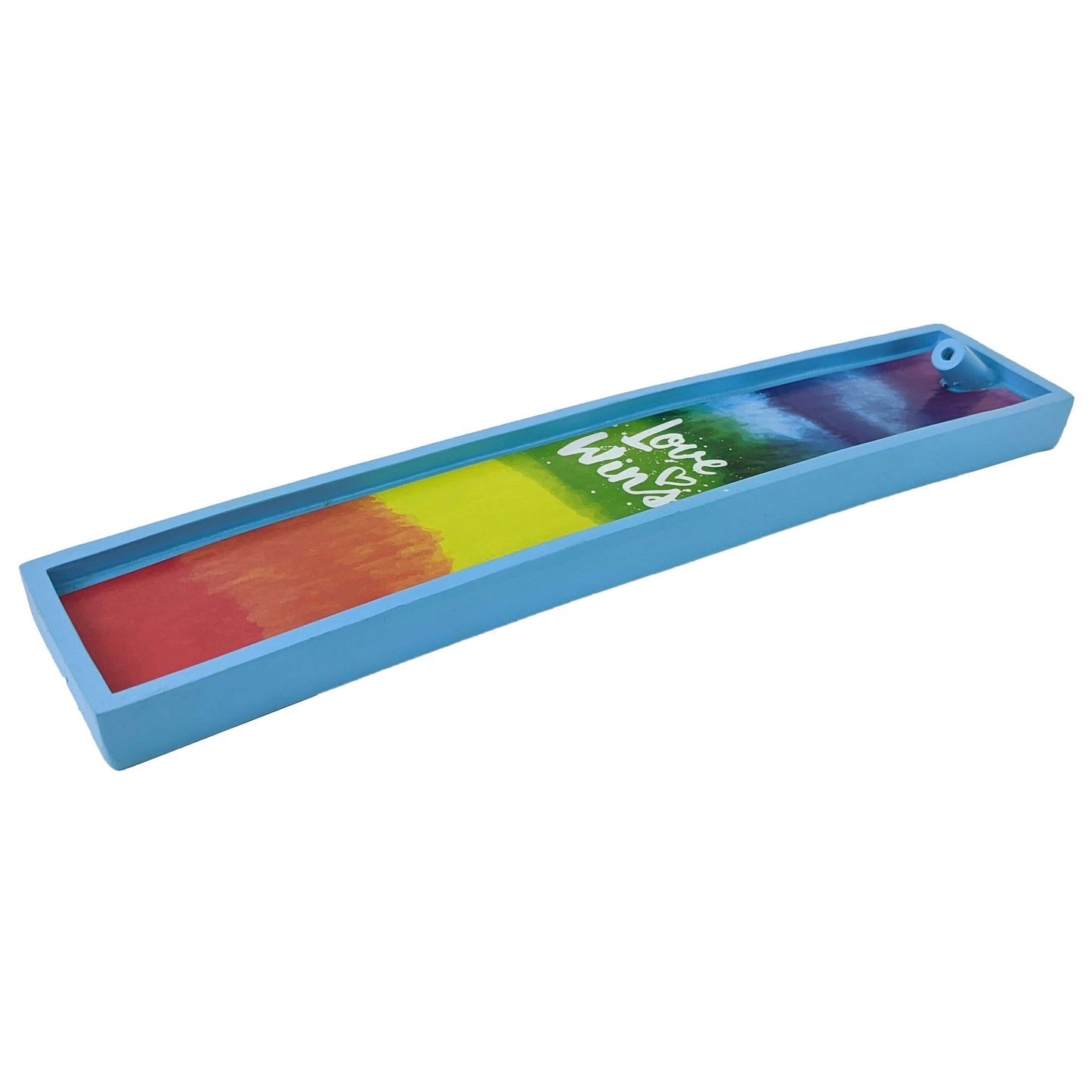 Poly Stone Incense Burner Love Wins Rainbow 2
