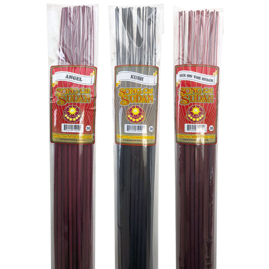 3-PACK Assorted Song Of Sudan Handmade 19" Jumbo Incense Sticks