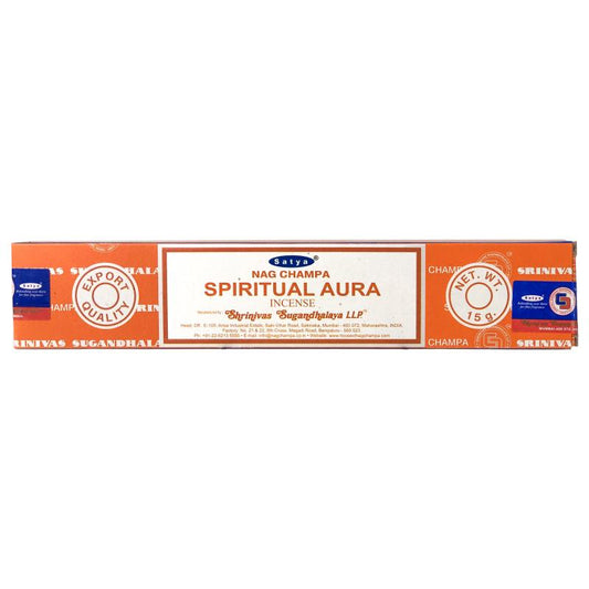 Satya Nag Champa Spiritual Aura Incense Sticks, 15g Pack