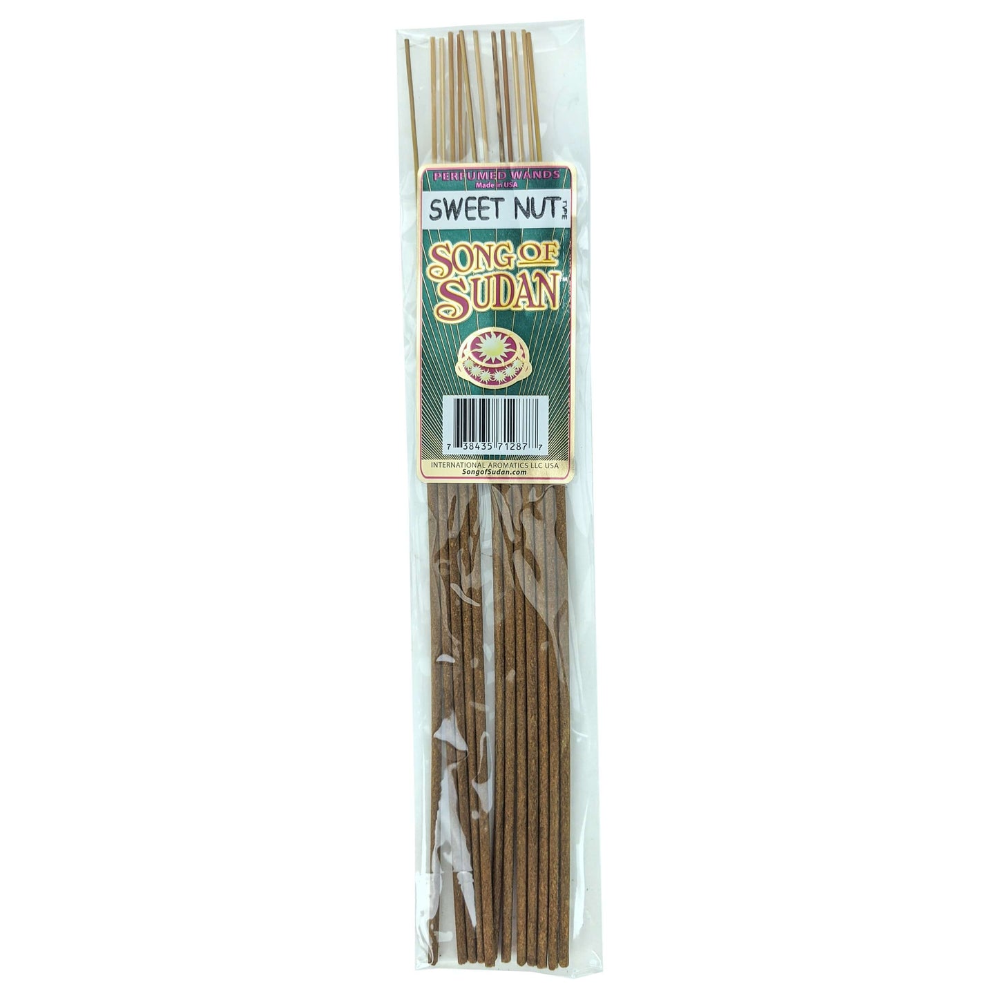 Song Of Sudan Handmade 11" Incense Sticks - Sweet Nut Type Scent - 12 Sticks