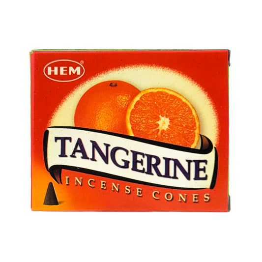 HEM Tangerine Scent Incense Cones, 10 Cone Pack