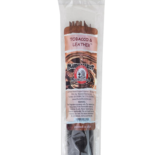 Tobacco & Leather Scent, 19" BluntEffects Jumbo Incense