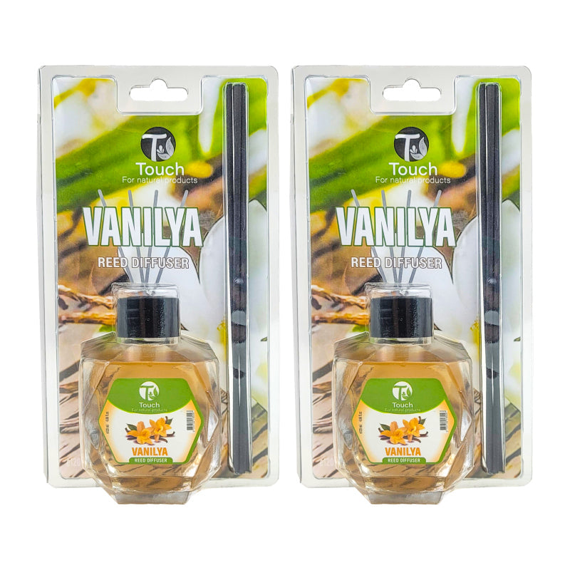 Vanilla Scent TOUCH Glass Reed Diffuser, 120ml