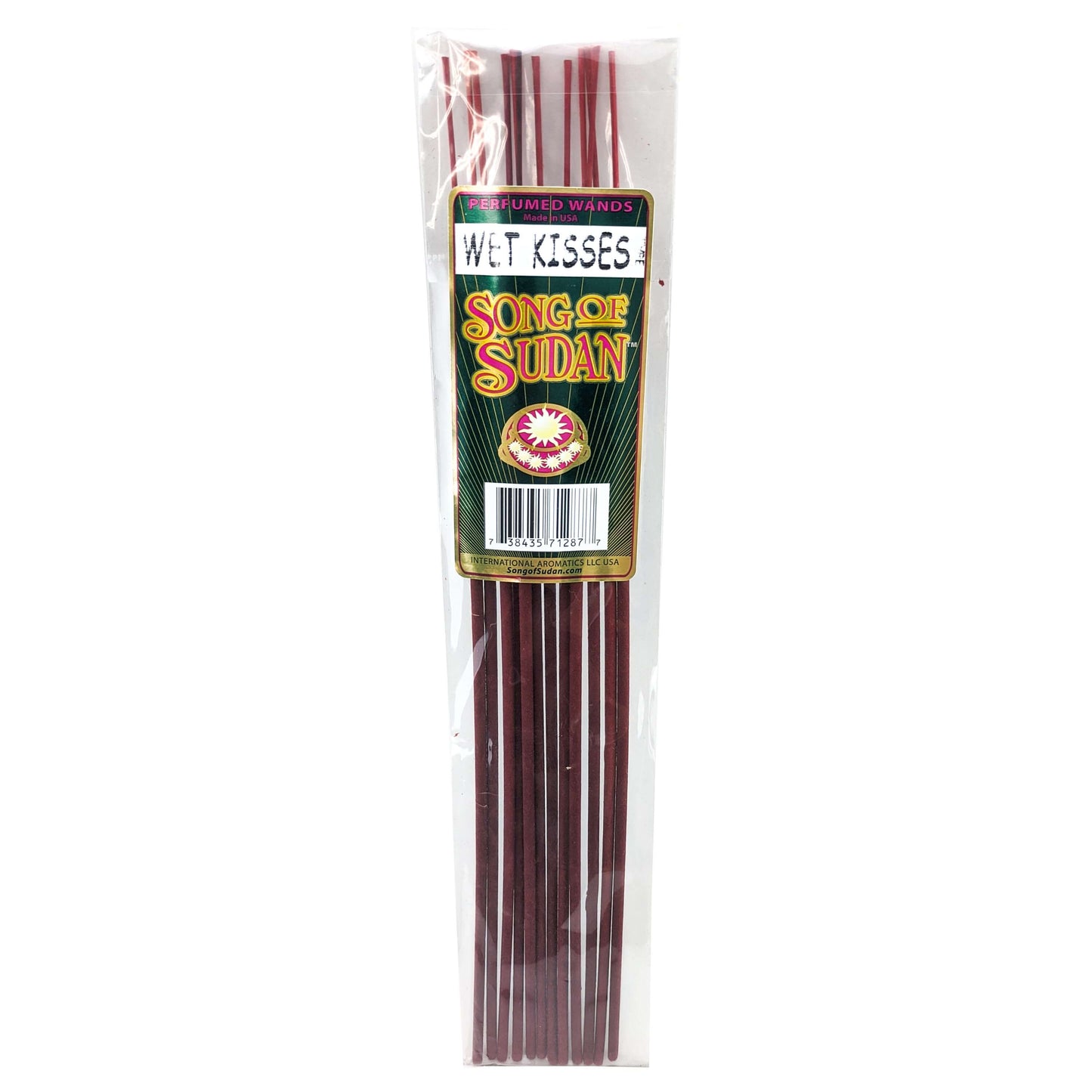 Song Of Sudan Handmade 11" Incense Sticks - Wet Kisses Type Scent - 12 Sticks
