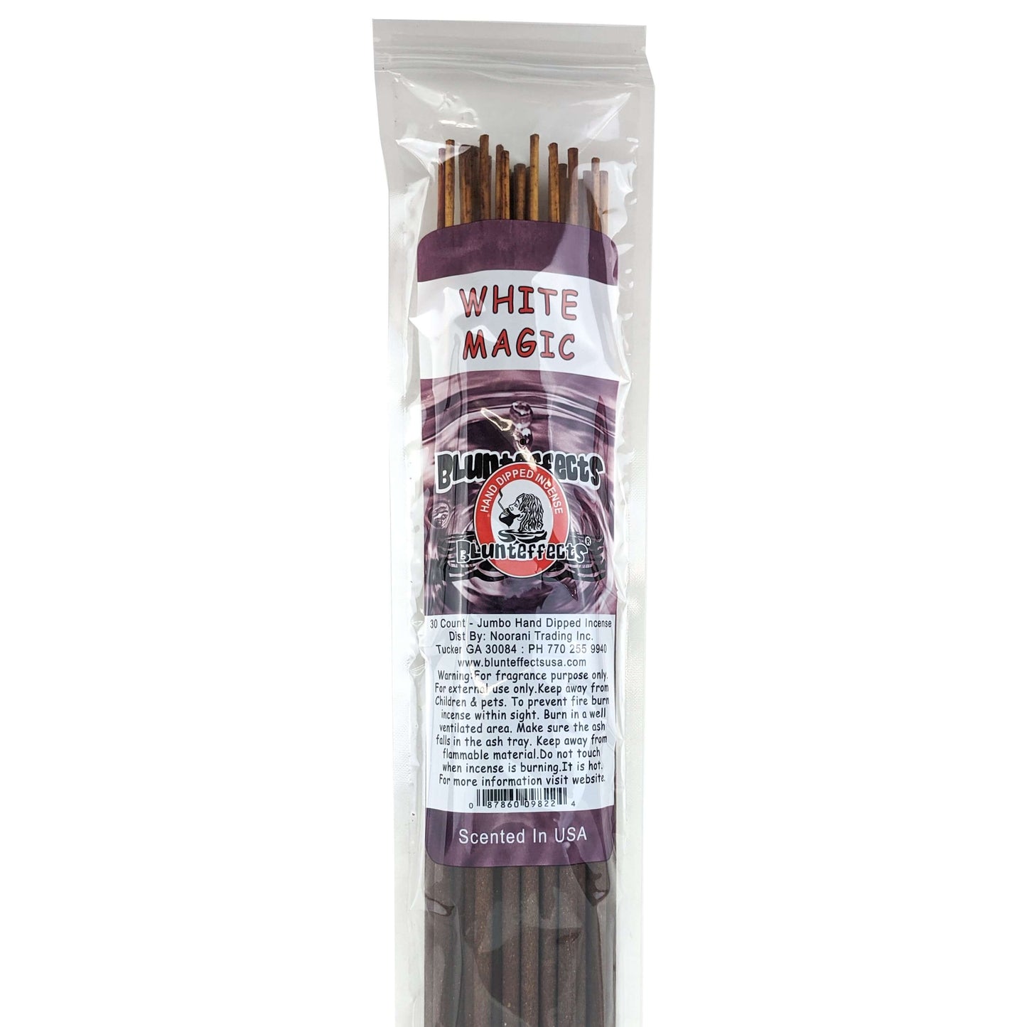 White Magic Scent, 19" BluntEffects Jumbo Incense