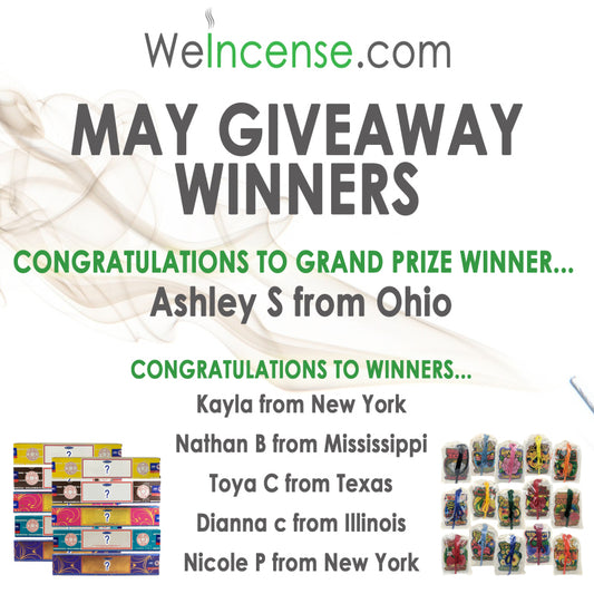 Congrats to May's Giveaway Winners!