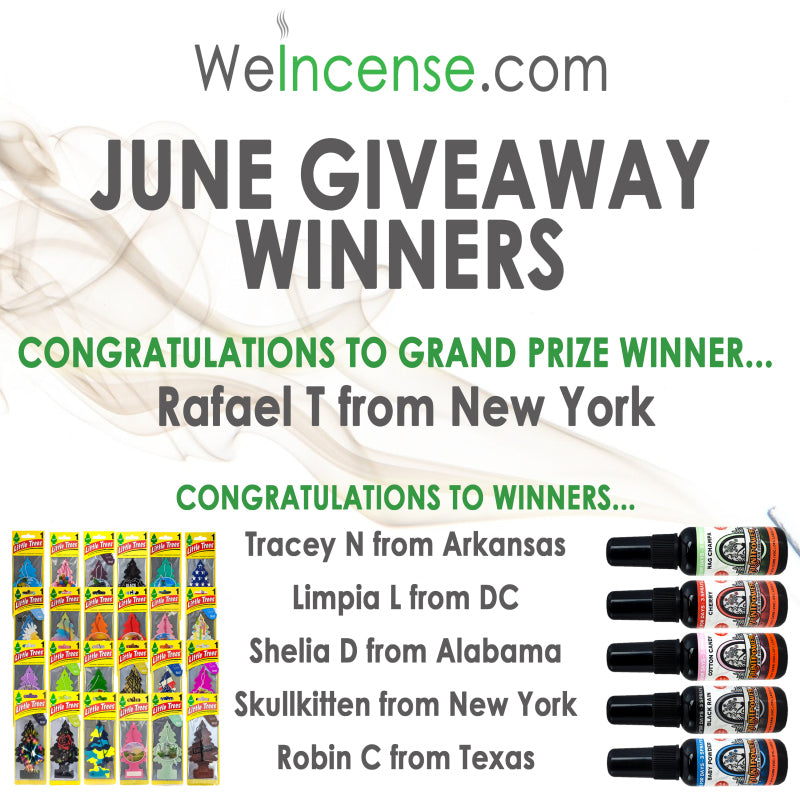 Congrats to June's Giveaway Winners!