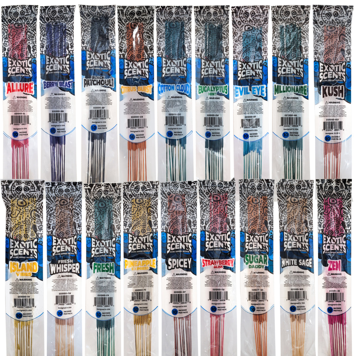 Exotic Scents 11" Incense