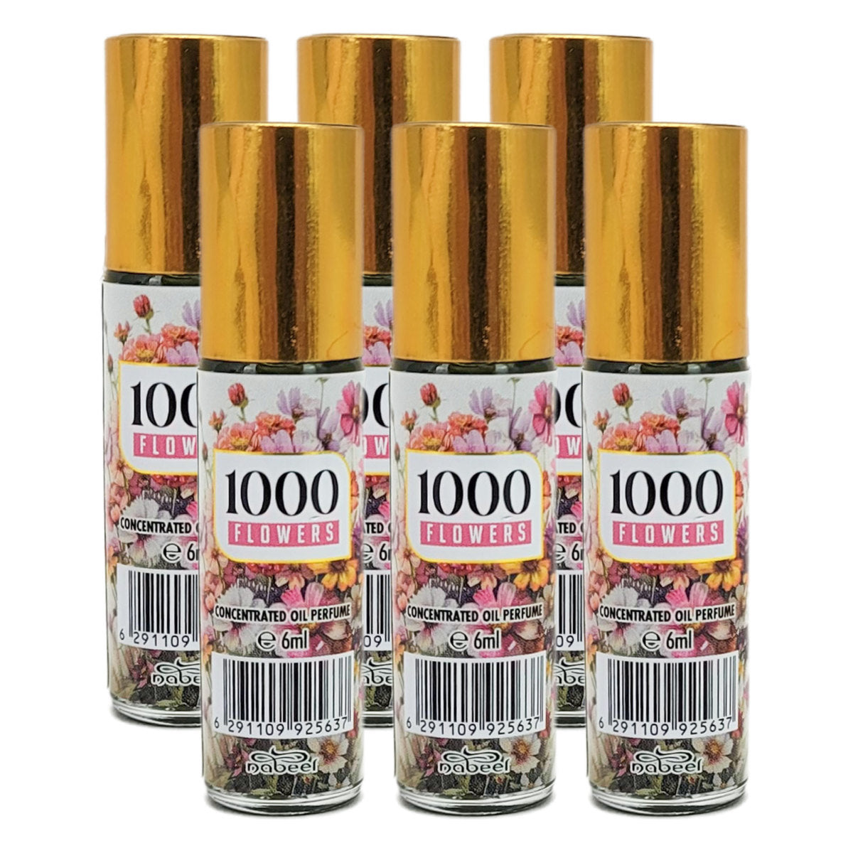 6ml Roll-On Body Oil Perfume, 1000 Flowers Scent by Nabeel