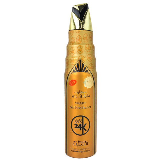 24K Gold Scent Dry Aerosol Air Freshener Spray, 300ml, by Nabeel