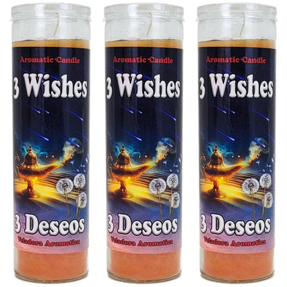 Prepared 7 Day Candle, 3 Wishes, by Mama Mojo