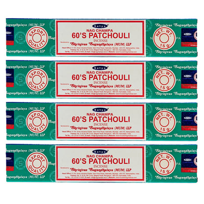 Satya 60's Patchouli Scent Incense Sticks, 15g Pack