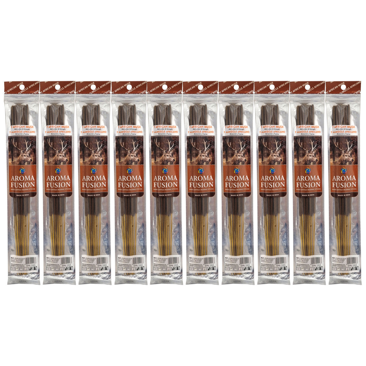 Aroma Fusion 11" Incense Sticks - 7 African Musk Scent