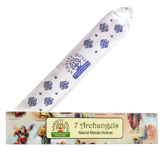7 Archangels 15g 8" Incense Pack, by Namaste India