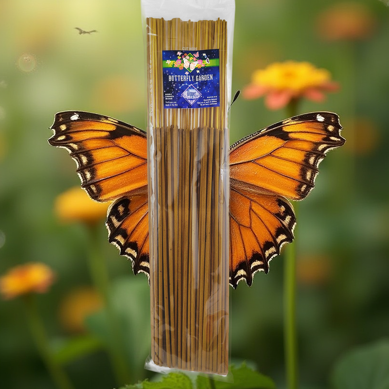 Butterfly Garden Scent 19" Incense, 50-Stick Pack, by The Dipper