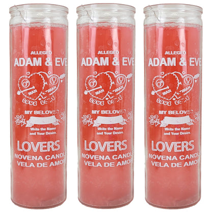 7 Day Candle, Adam & Eve (Pink)
