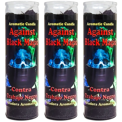 Prepared 7 Day Candle, Against Black Magic, by Mama Mojo