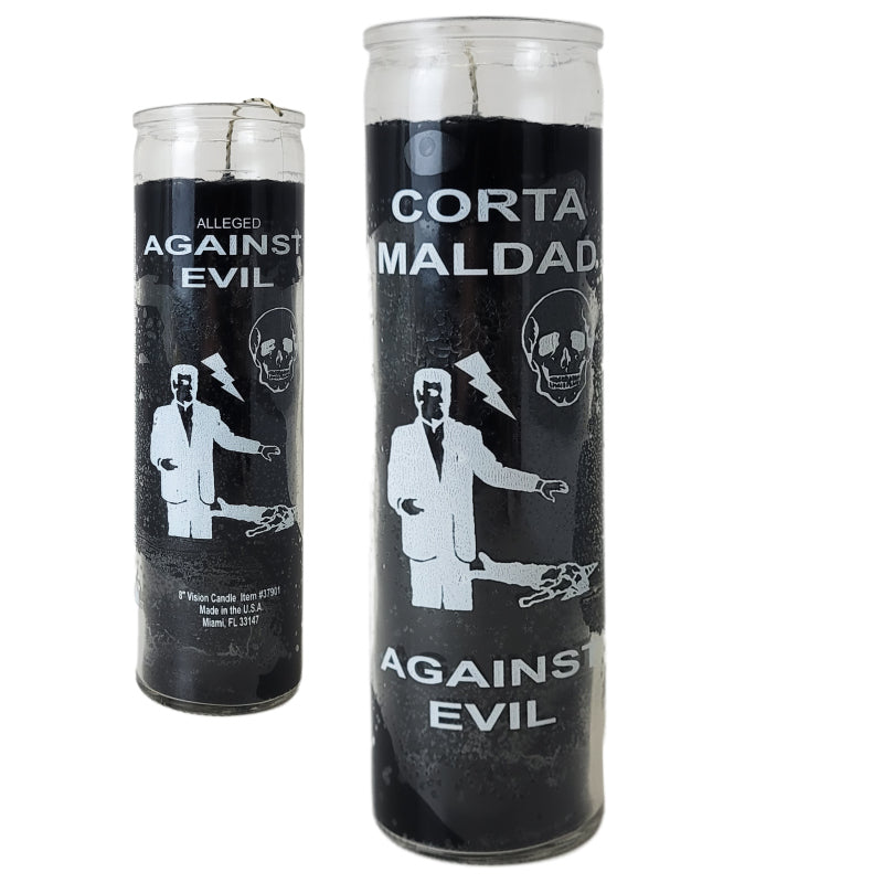 7 Day Candle, Against Evil (Black)