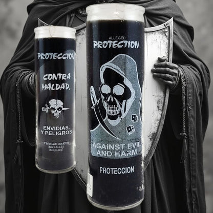7 Day Candle, Protection Against Evil And Harm (Black)