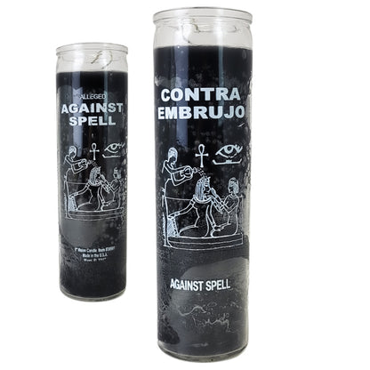 7 Day Candle, Against Spell (Black)