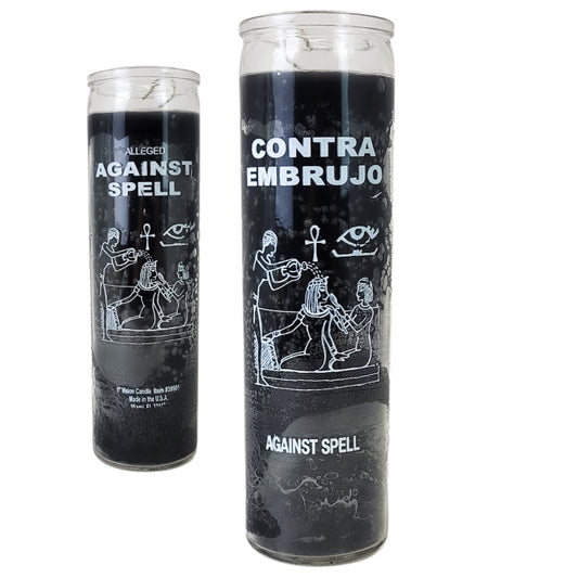 7 Day Candle, Against Spell (Black)