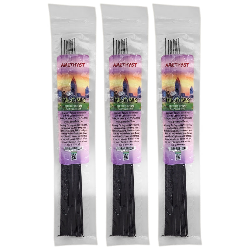 Amethyst 10.5" Blunt & Mild Incense, 20g Pack