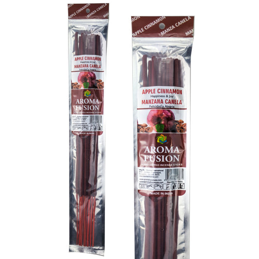 Apple Cinnamon Aroma Fusion 19" Jumbo Incense, 10-Stick Pack