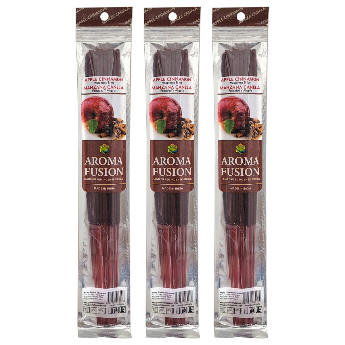 Aroma Fusion 11" Incense Sticks - Apple Cinnamon Scent