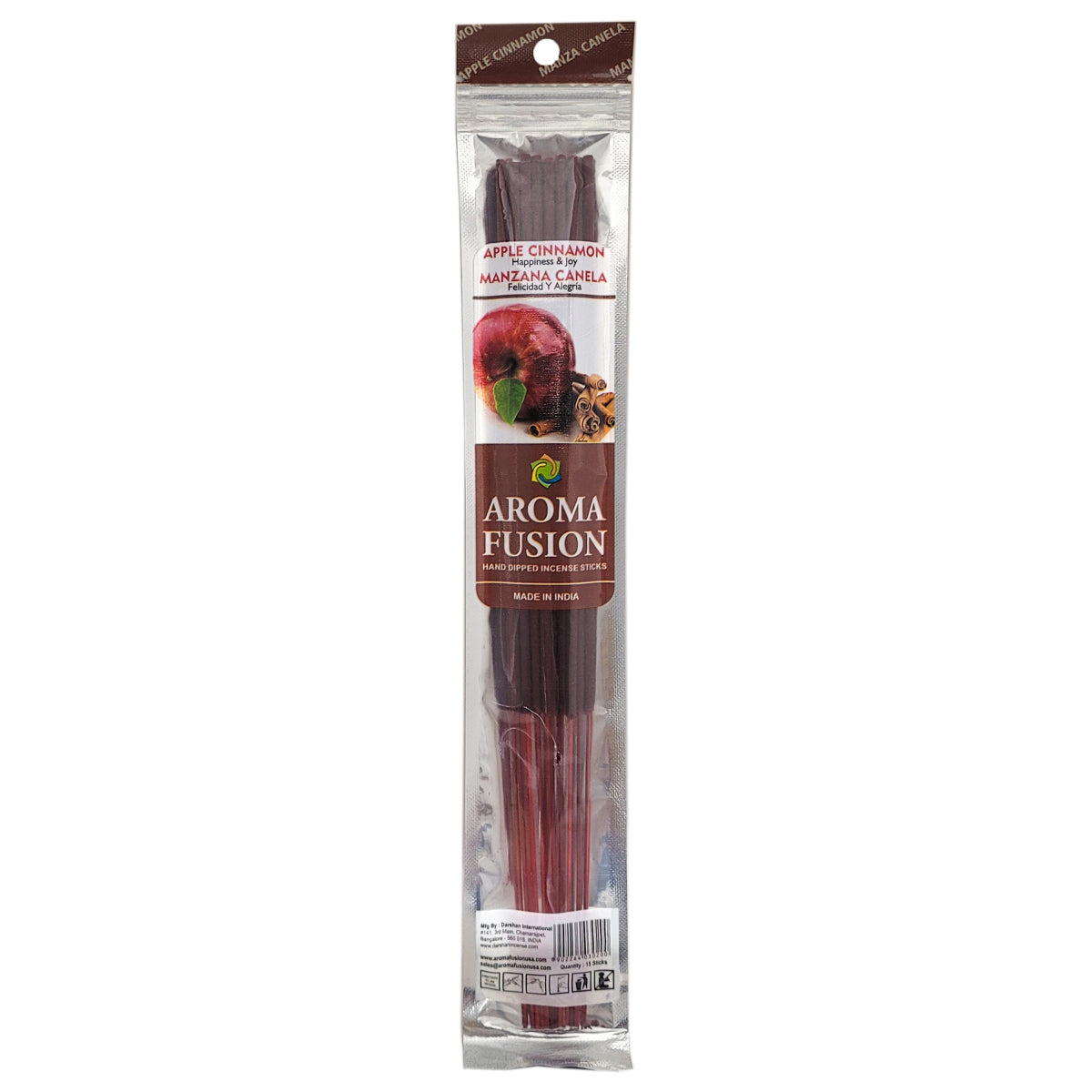 Aroma Fusion 11" Incense Sticks - Apple Cinnamon Scent