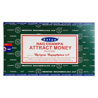 Satya Attract Money Scent Incense Sticks, 15g Pack