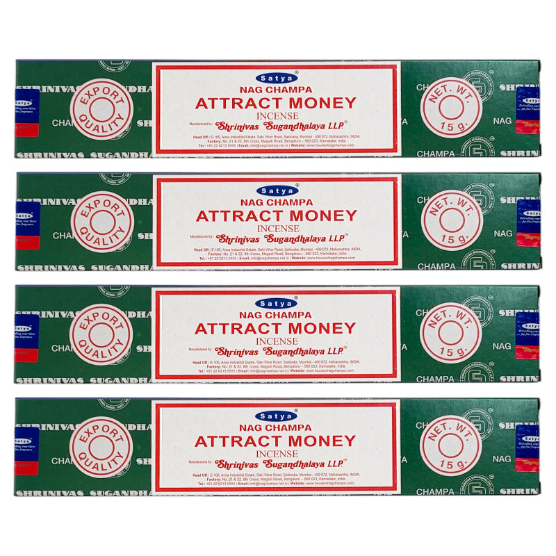 Satya Attract Money Scent Incense Sticks, 15g Pack