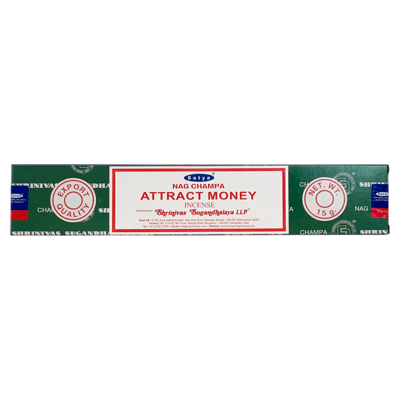 Satya Attract Money Scent Incense Sticks, 15g Pack