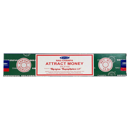 Satya Attract Money Scent Incense Sticks, 15g Pack