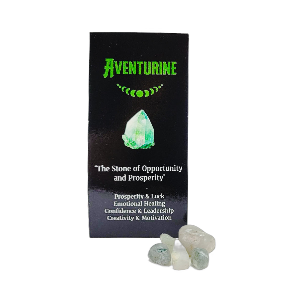 Aventurine 15g 8" Incense Pack + Crystals, by Crystal Magic Incense