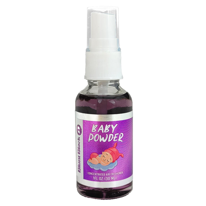 Baby Powder Scent Blunt Black 1OZ Air Freshener Spray