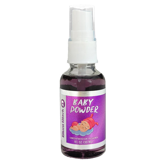 Baby Powder Scent Blunt Black 1OZ Air Freshener Spray