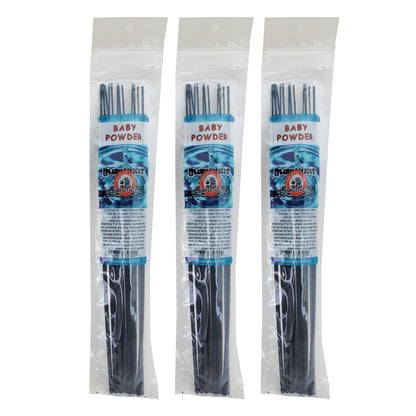 10.5" BluntEffects Incense Fragrance Wands, 12-Pack Baby Powder Scent