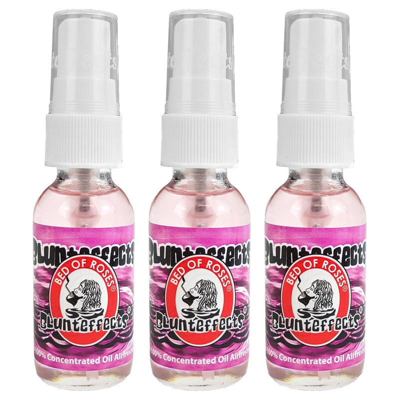 BluntEffects Air Freshener Spray, 1OZ Bed Of Roses Scent