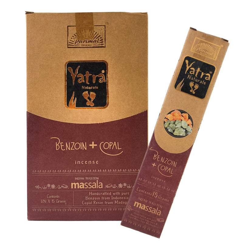 Benzoin + Copal Parimal Yatra Naturals Incense Sticks, 15g Packs